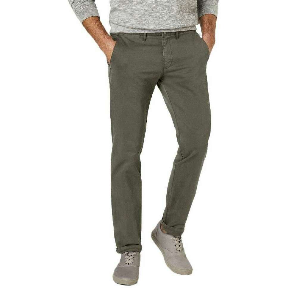 Redpoint Jasper Regular Slim Fit Chinos - Olive - Image 3