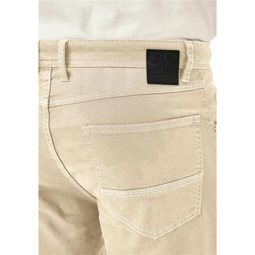 Redpoint Milton 5 Pocket Regular Fit Jeans - Beige - Image 5