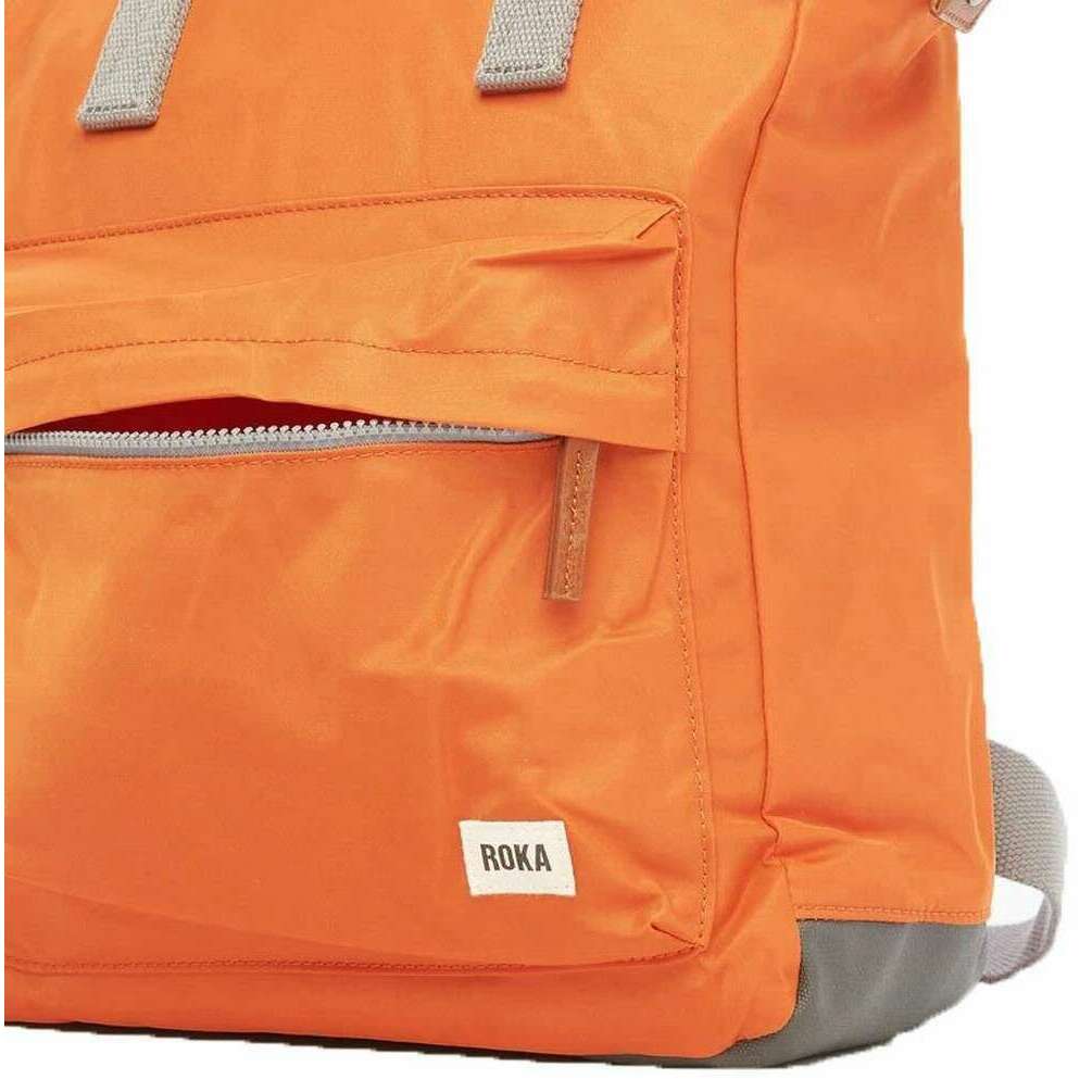 Roka Bantry B Medium Sustainable Nylon Backpack - Burnt Orange - Image 6