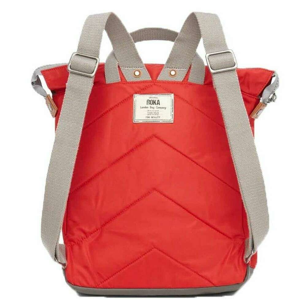 Roka Bantry B Medium Sustainable Nylon Backpack - Cranberry Red - Image 2