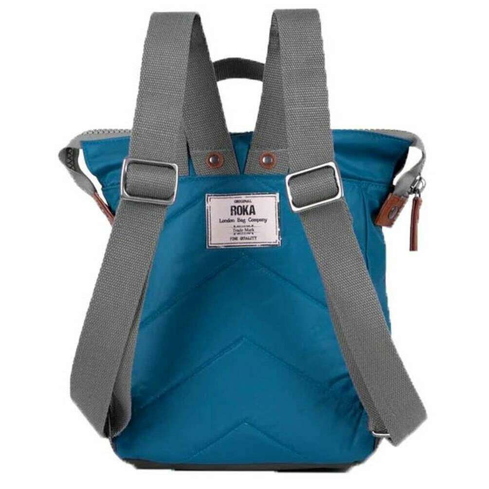 Roka Bantry B Medium Sustainable Nylon Backpack - Marine - Image 2