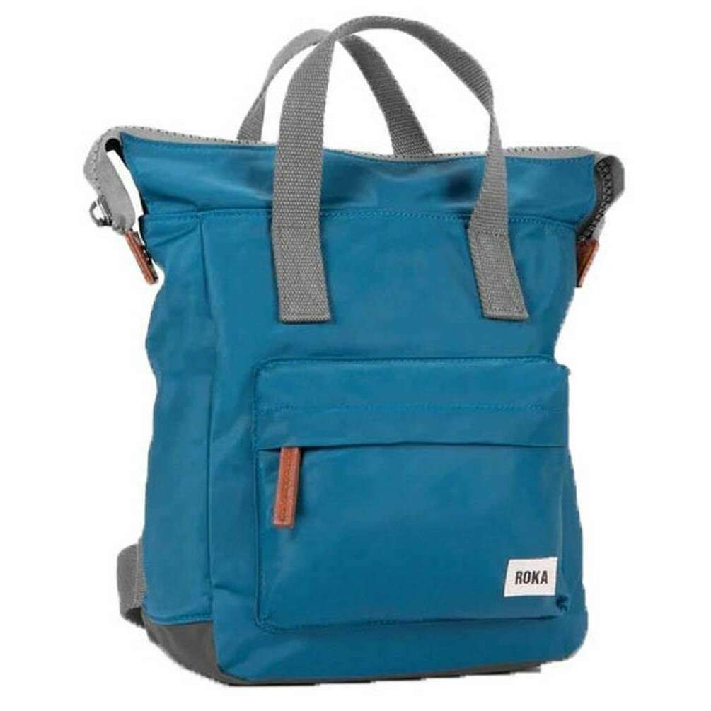 Roka Bantry B Medium Sustainable Nylon Backpack - Marine - Image 3