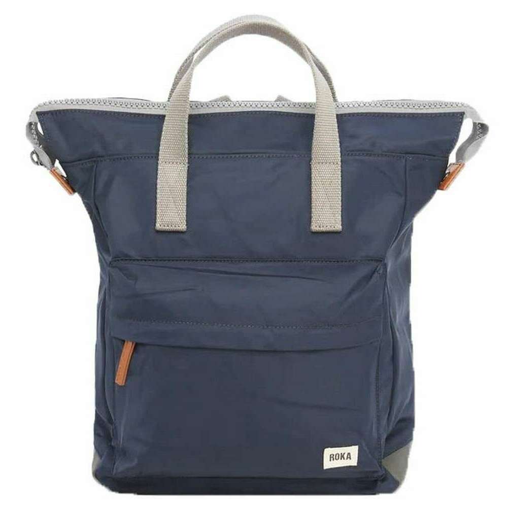 Roka Bantry B Medium Sustainable Nylon Backpack - Midnight Navy