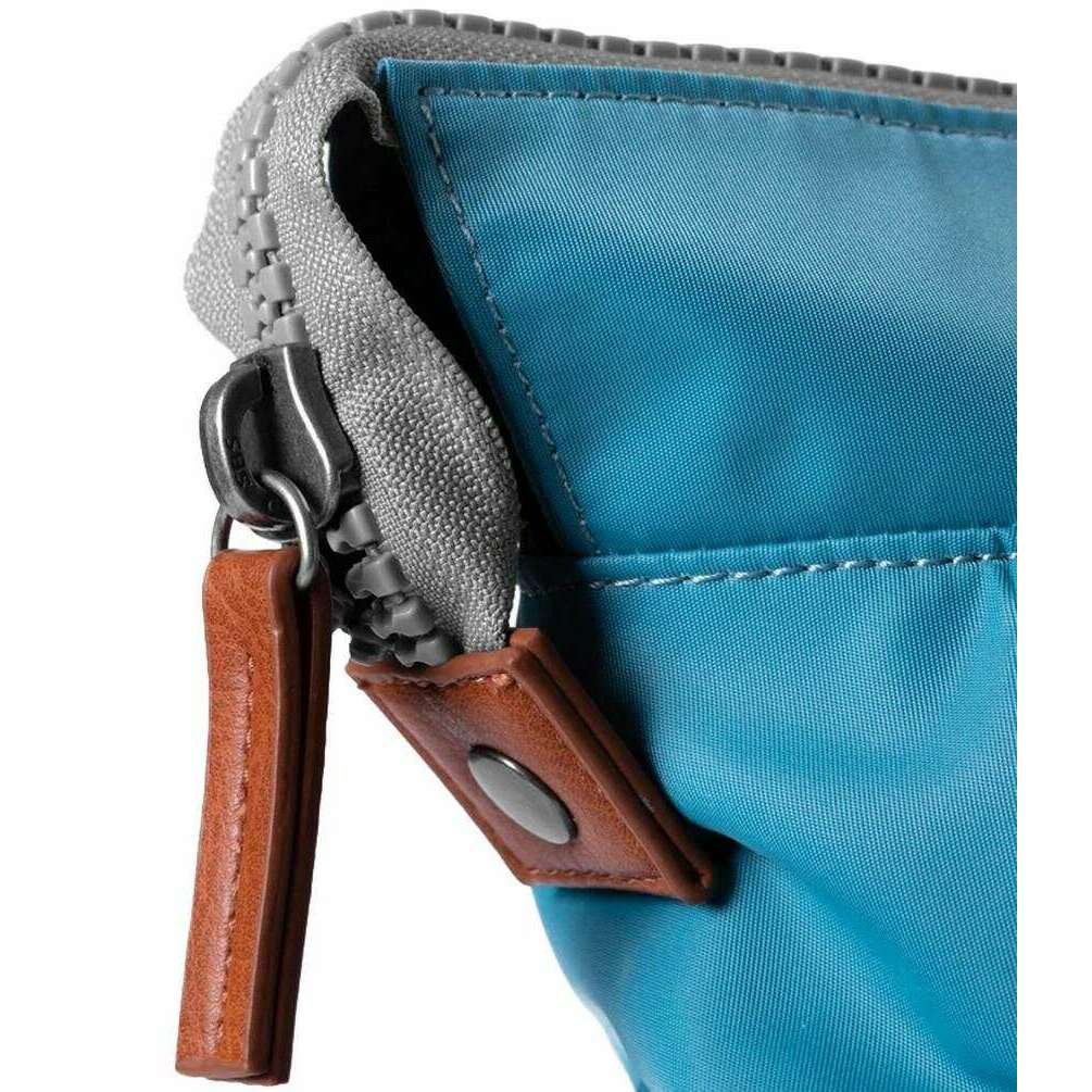 Roka Bantry B Medium Sustainable Nylon Backpack - Petrol Blue - Image 4
