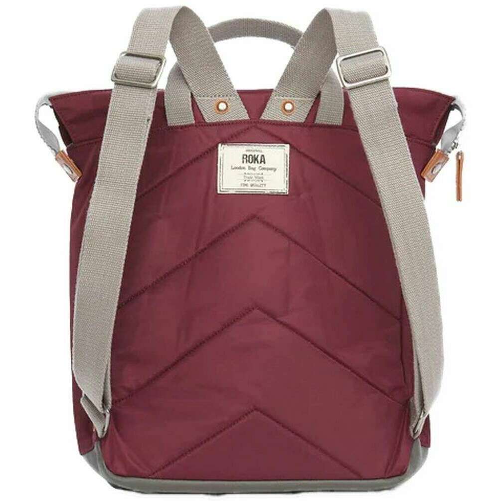 Roka Bantry B Medium Sustainable Nylon Backpack - Plum Purple - Image 3
