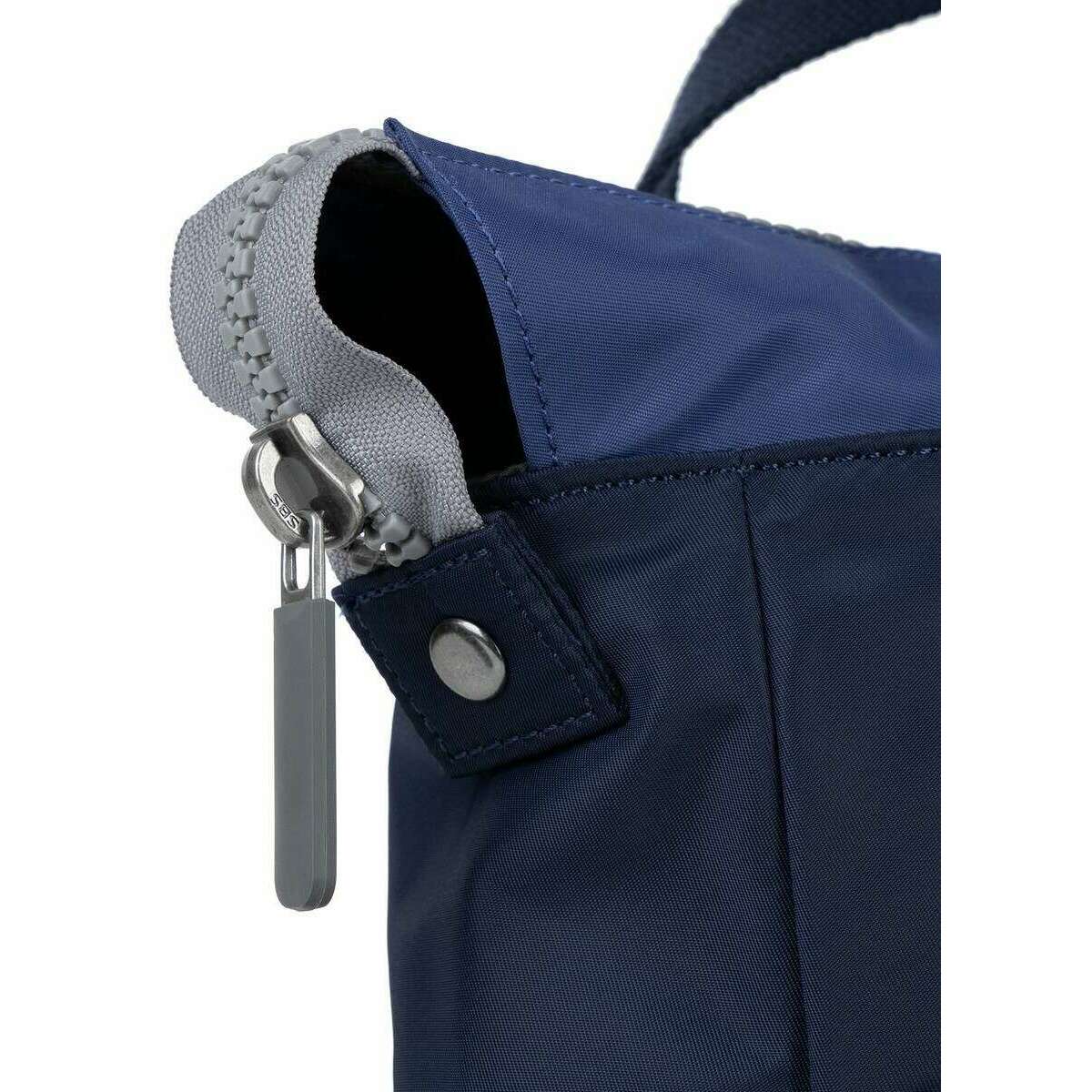 Roka Bantry B Small Indigo Tonal Recycled Canvas Backpack - Indigo Purple - Image 5