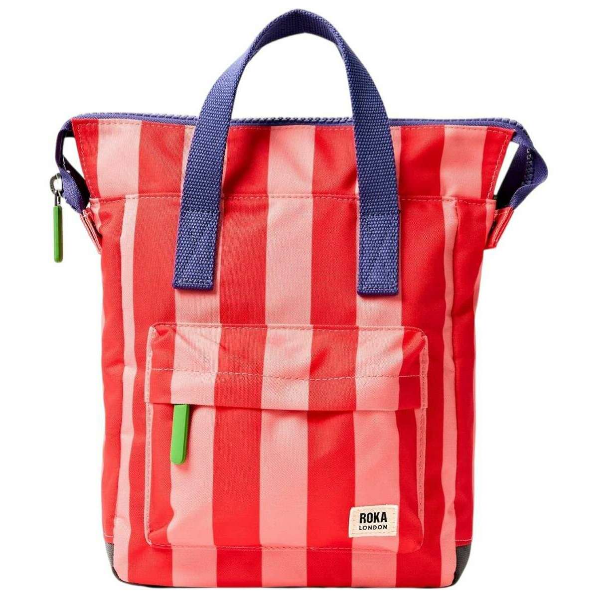 Roka Bantry B Small Recycled Canvas Backpack - Circus Print Red/Pink