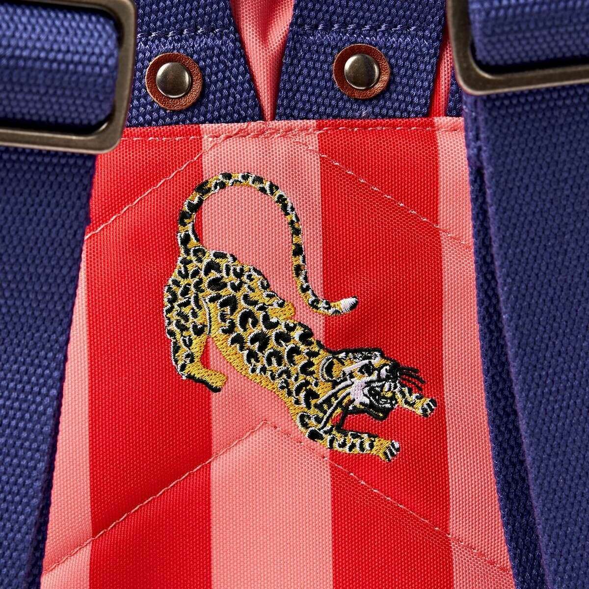 Roka Bantry B Small Recycled Canvas Backpack - Circus Print Red/Pink - Image 6