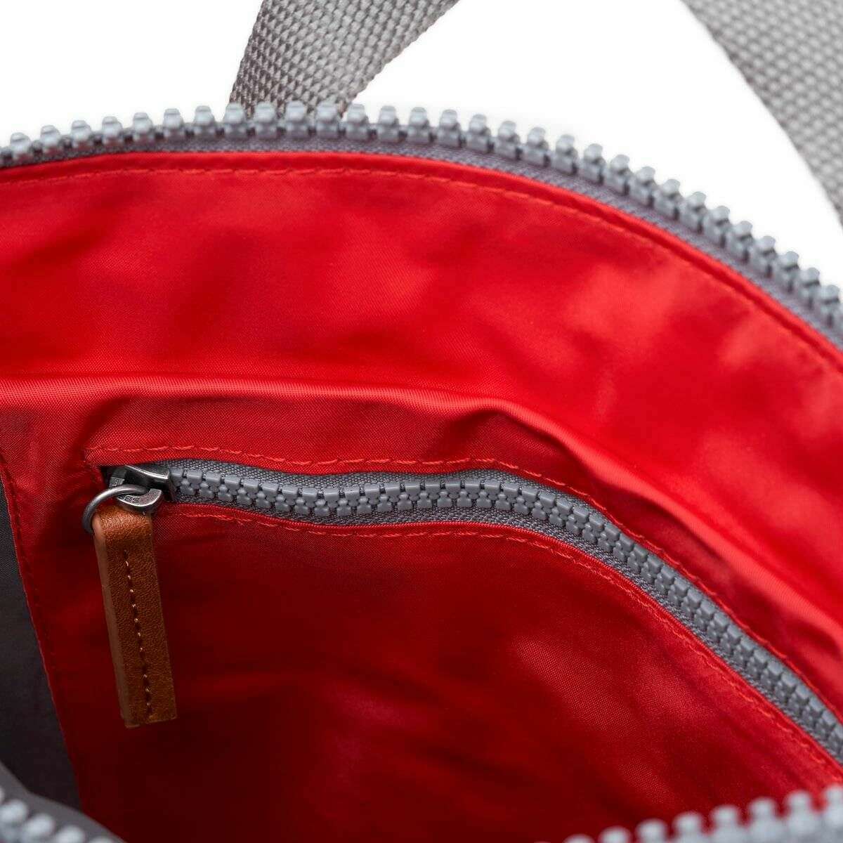 Roka Bantry B Small Recycled Nylon Backpack - Chilli Oil Red - Image 4