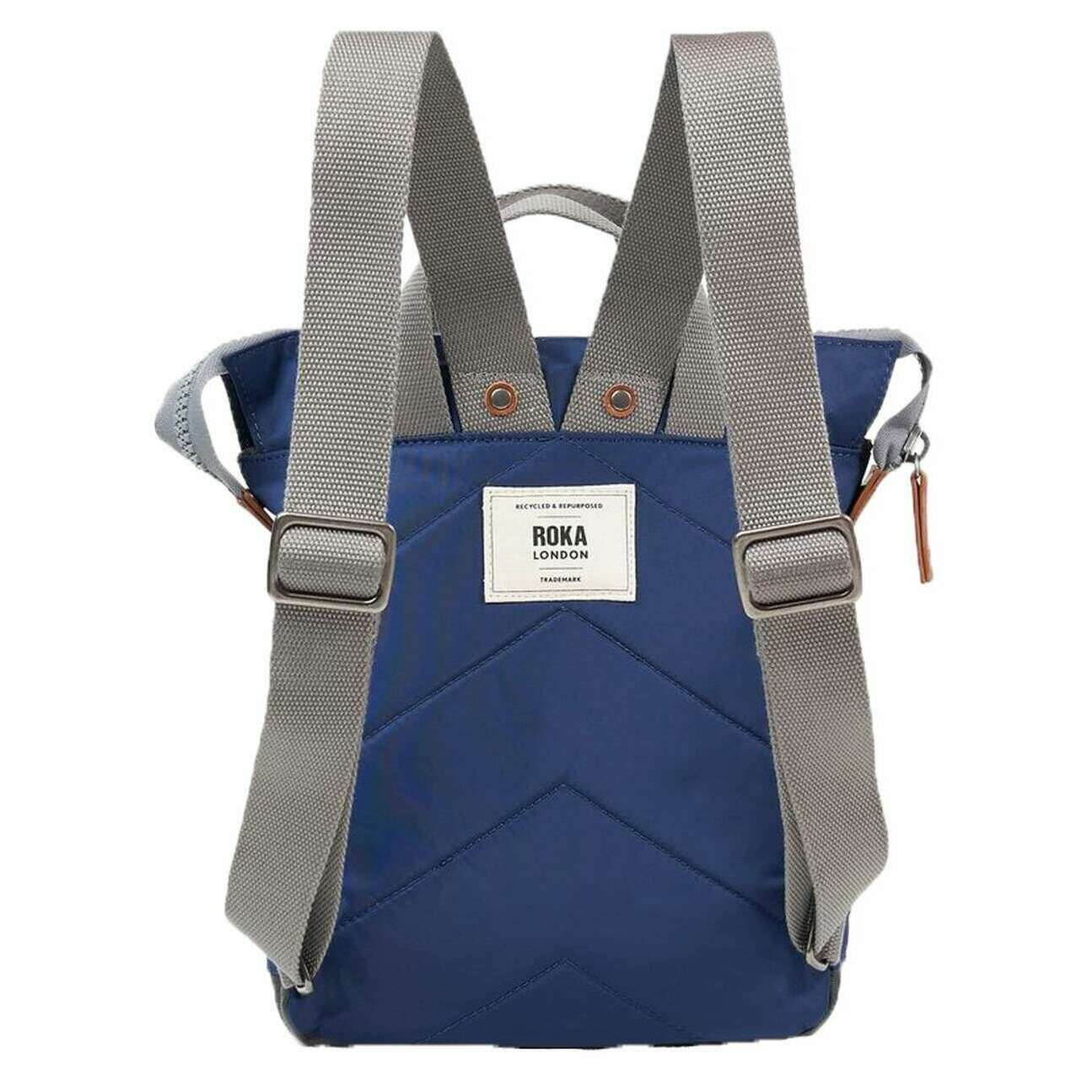 Roka Bantry B Small Recycled Nylon Backpack - Crisp Blue - Image 2