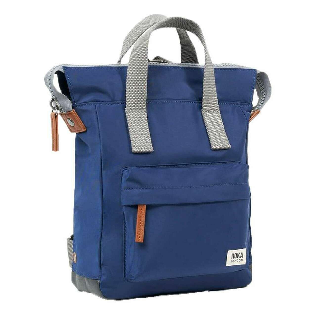 Roka Bantry B Small Recycled Nylon Backpack - Crisp Blue - Image 3
