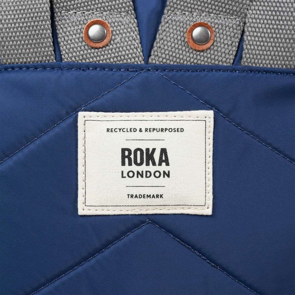 Roka Bantry B Small Recycled Nylon Backpack - Crisp Blue - Image 7