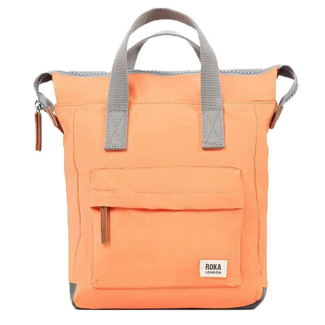 Roka Bantry B Small Recycled Nylon Backpack - Firecracker Orange