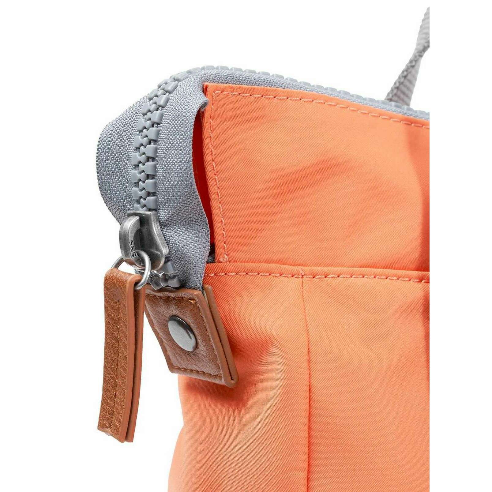 Roka Bantry B Small Recycled Nylon Backpack - Firecracker Orange - Image 6