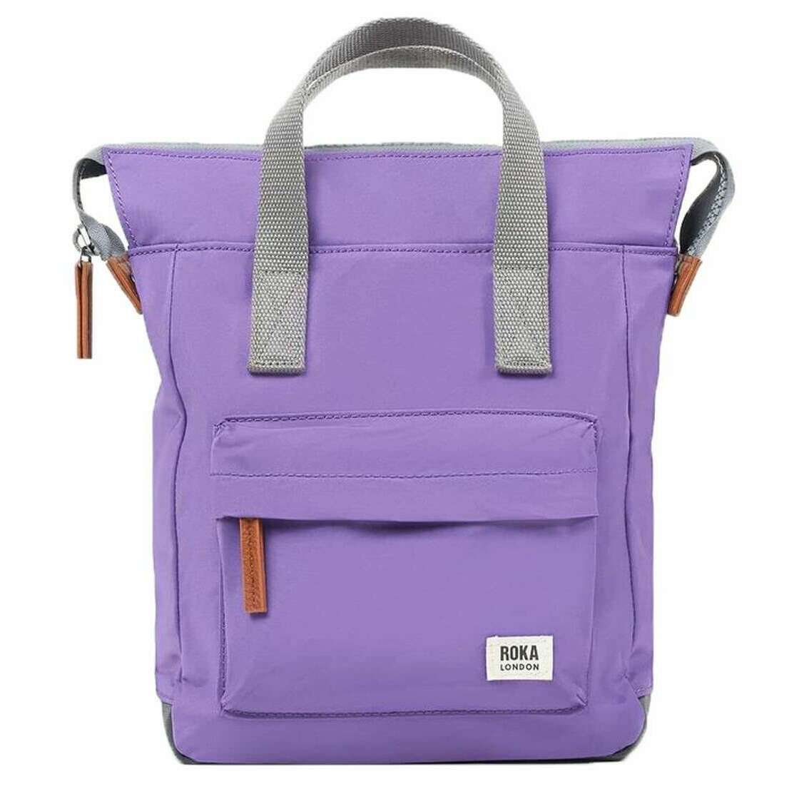 Roka Bantry B Small Recycled Nylon Backpack - Fresh Purple