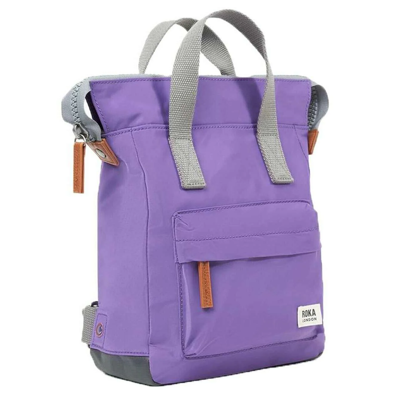 Roka Bantry B Small Recycled Nylon Backpack - Fresh Purple - Image 3