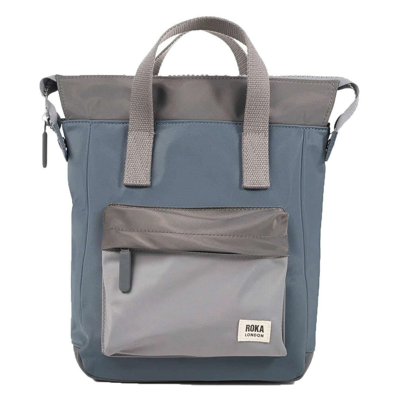 Roka Bantry B Small Recycled Nylon Backpack - Grey Tonal