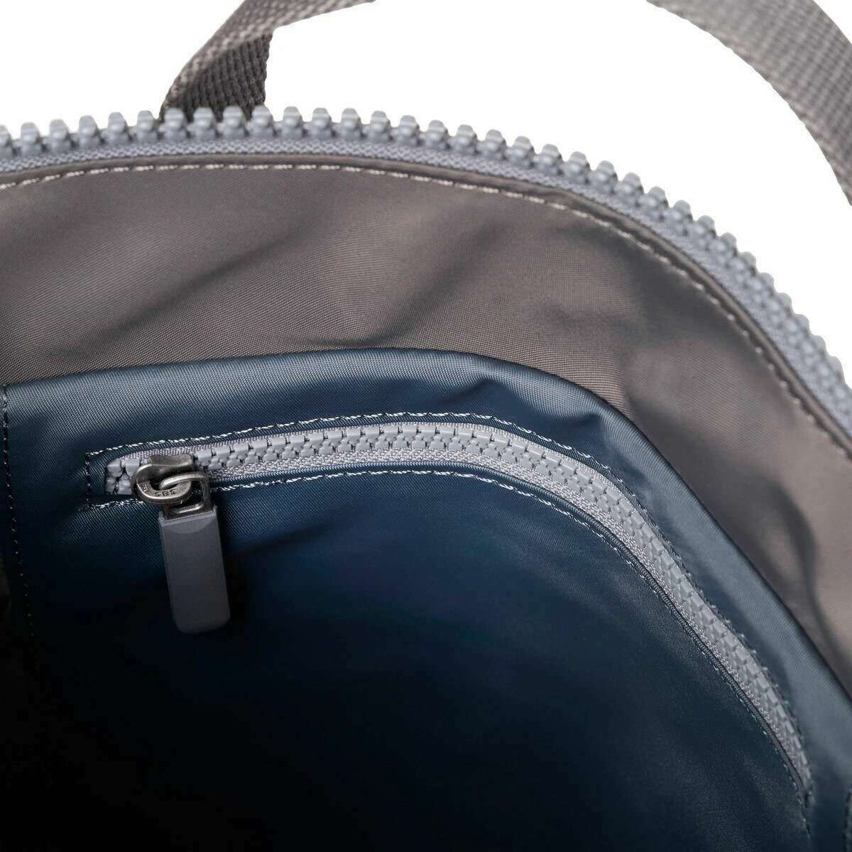 Roka Bantry B Small Recycled Nylon Backpack - Grey Tonal - Image 4