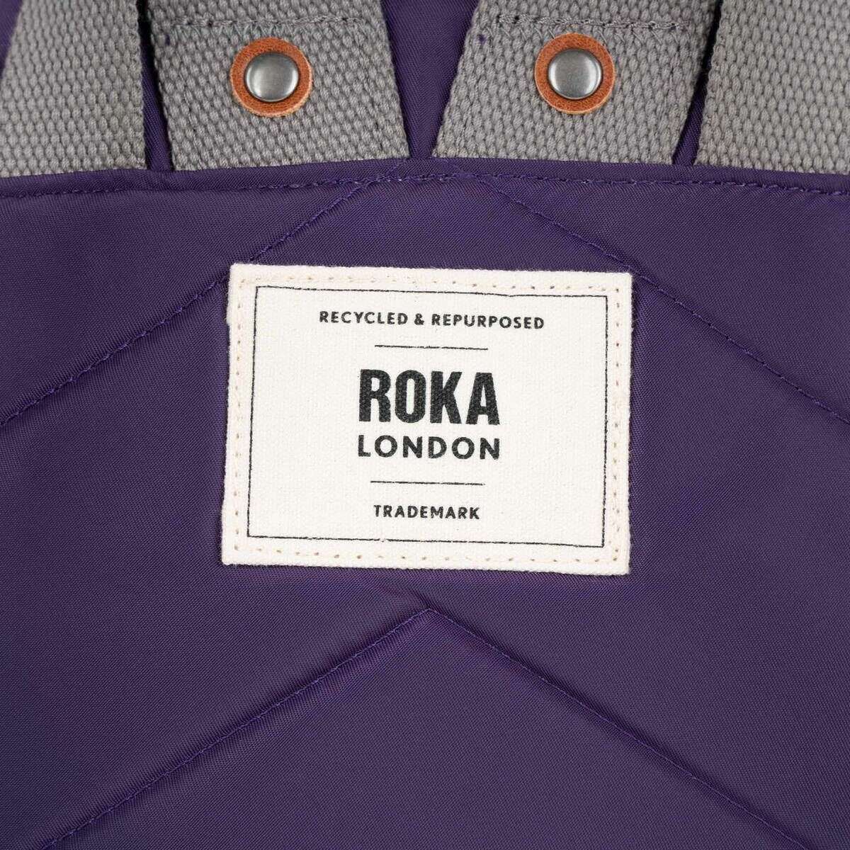 Roka Bantry B Small Recycled Nylon Backpack - Majestic Purple - Image 7