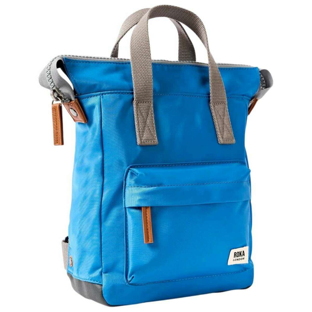 Roka Bantry B Small Recycled Nylon Backpack - Malibu Blue - Image 3