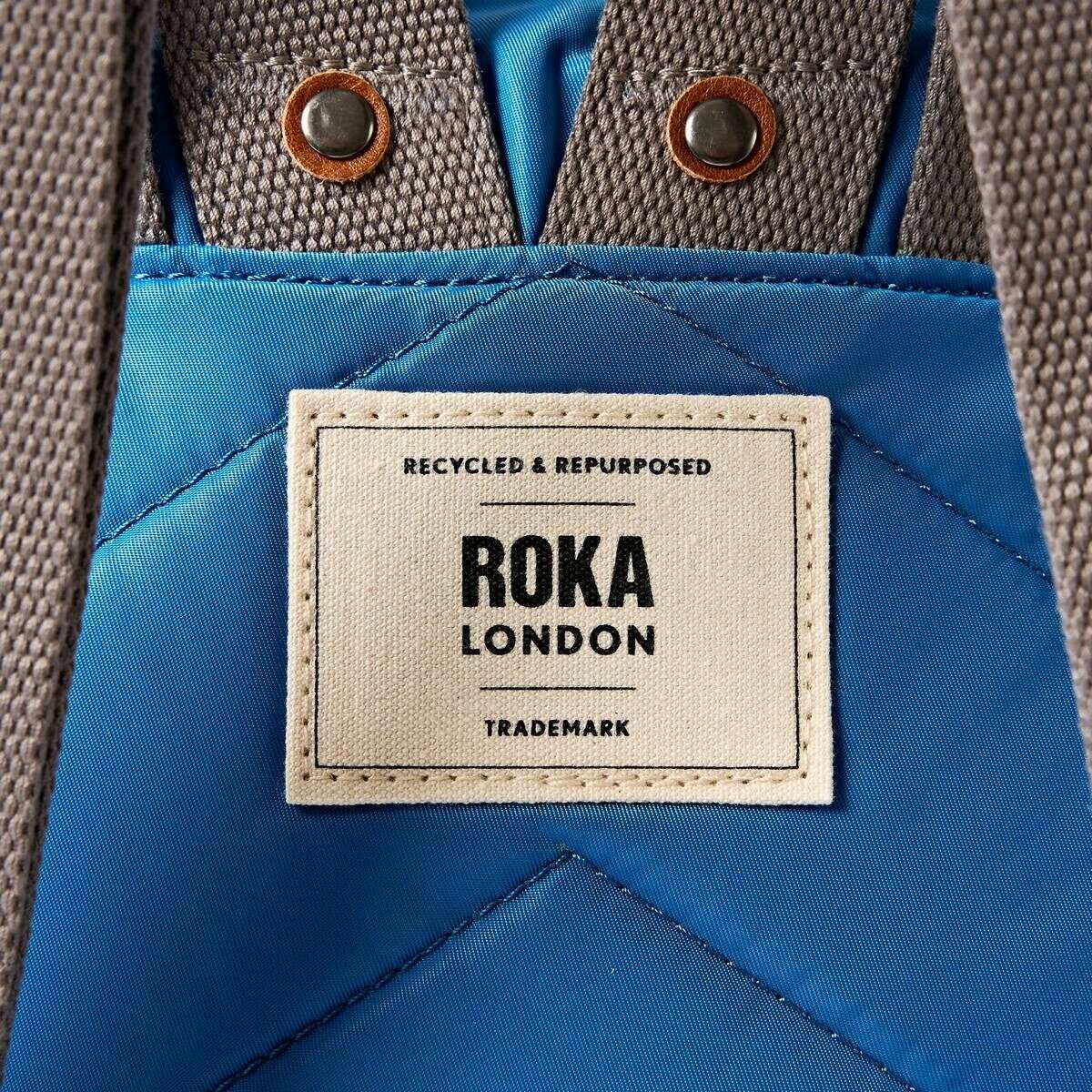 Roka Bantry B Small Recycled Nylon Backpack - Malibu Blue - Image 6