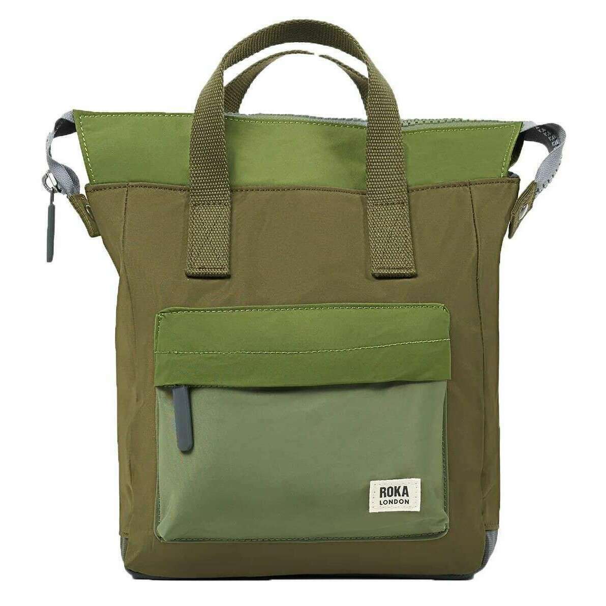 Roka Bantry B Small Recycled Nylon Backpack - Military Tonal Green