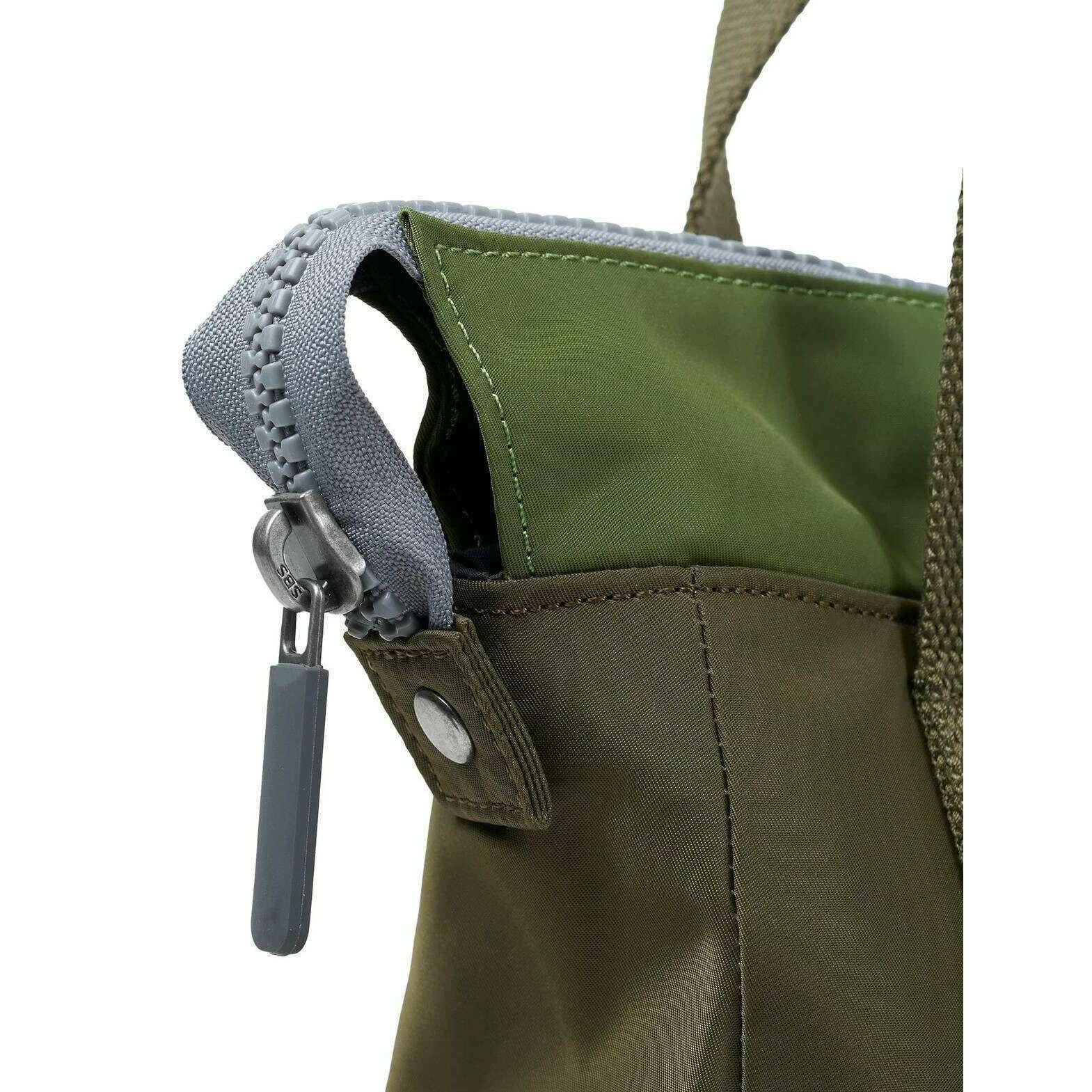 Roka Bantry B Small Recycled Nylon Backpack - Military Tonal Green - Image 6