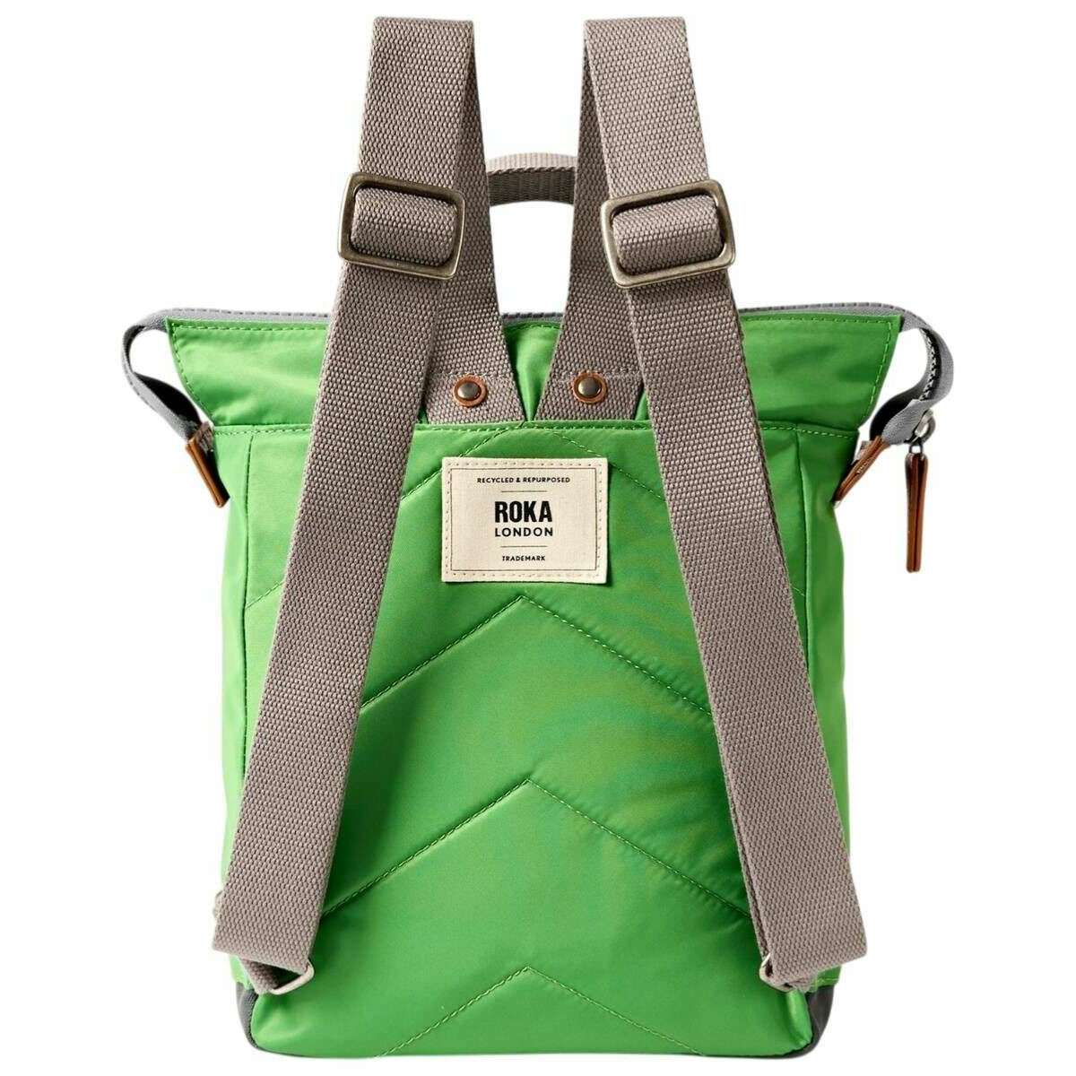 Roka Bantry B Small Recycled Nylon Backpack - Online Lime Green - Image 2