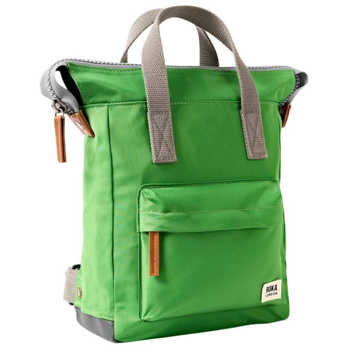 Roka Bantry B Small Recycled Nylon Backpack - Online Lime Green - Image 3