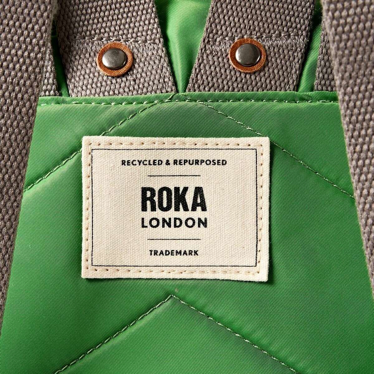 Roka Bantry B Small Recycled Nylon Backpack - Online Lime Green - Image 6