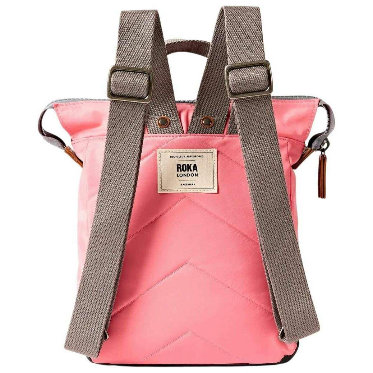 Roka Bantry B Small Recycled Nylon Backpack - Pink Lemonade - Image 2