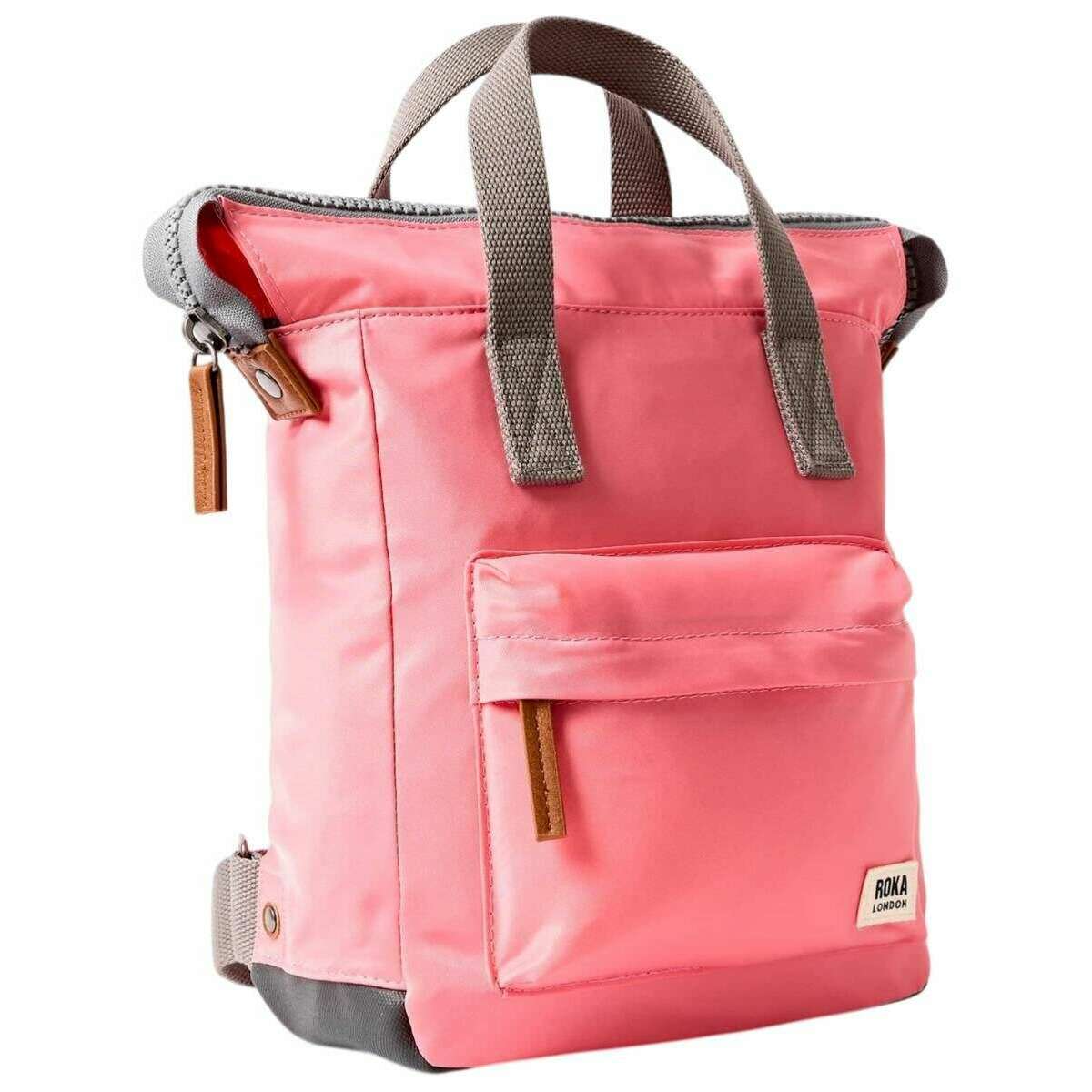 Roka Bantry B Small Recycled Nylon Backpack - Pink Lemonade - Image 3