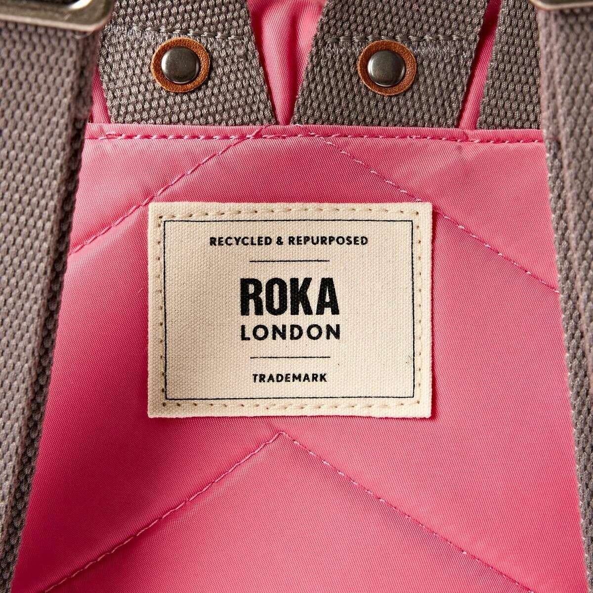 Roka Bantry B Small Recycled Nylon Backpack - Pink Lemonade - Image 6