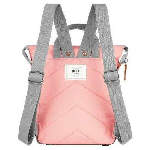 Roka Bantry B Small Recycled Nylon Backpack - Punch Pink - Image 2