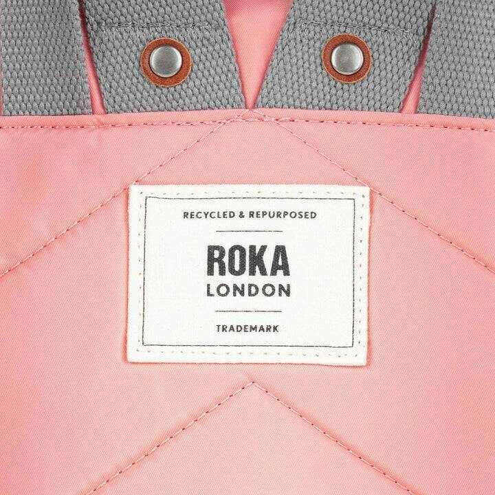 Roka Bantry B Small Recycled Nylon Backpack - Punch Pink - Image 7