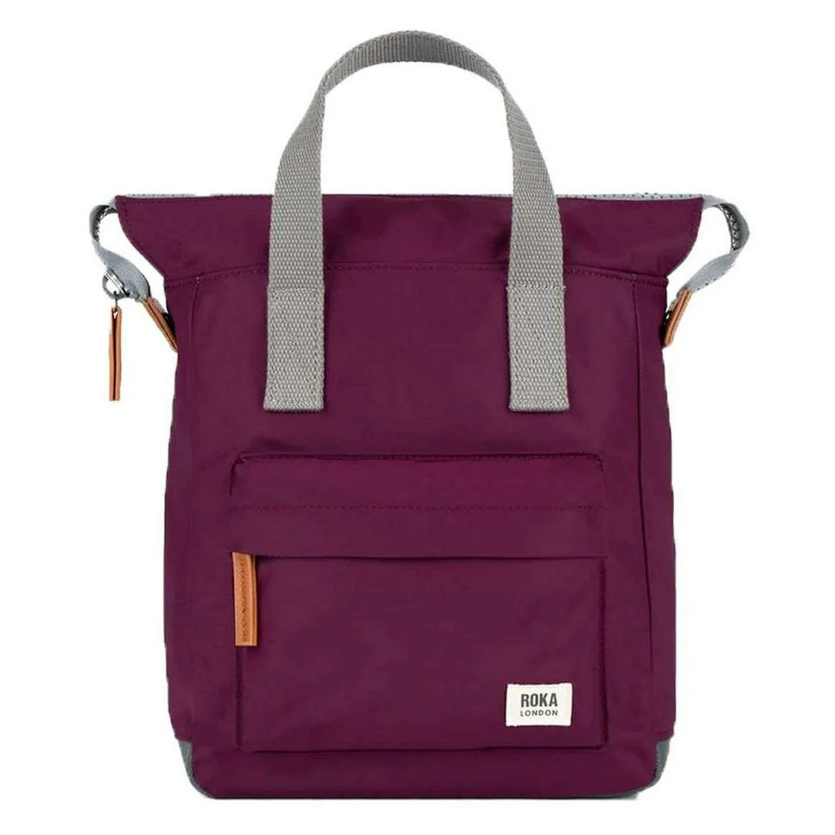 Roka Bantry B Small Recycled Nylon Backpack - Royal Burgundy