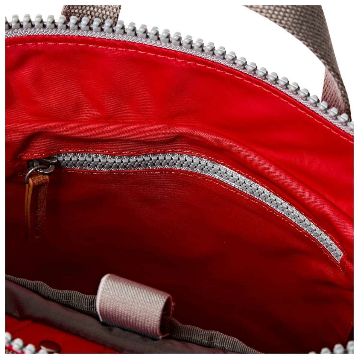 Roka Bantry B Small Recycled Nylon Backpack - Scarlet Red - Image 4