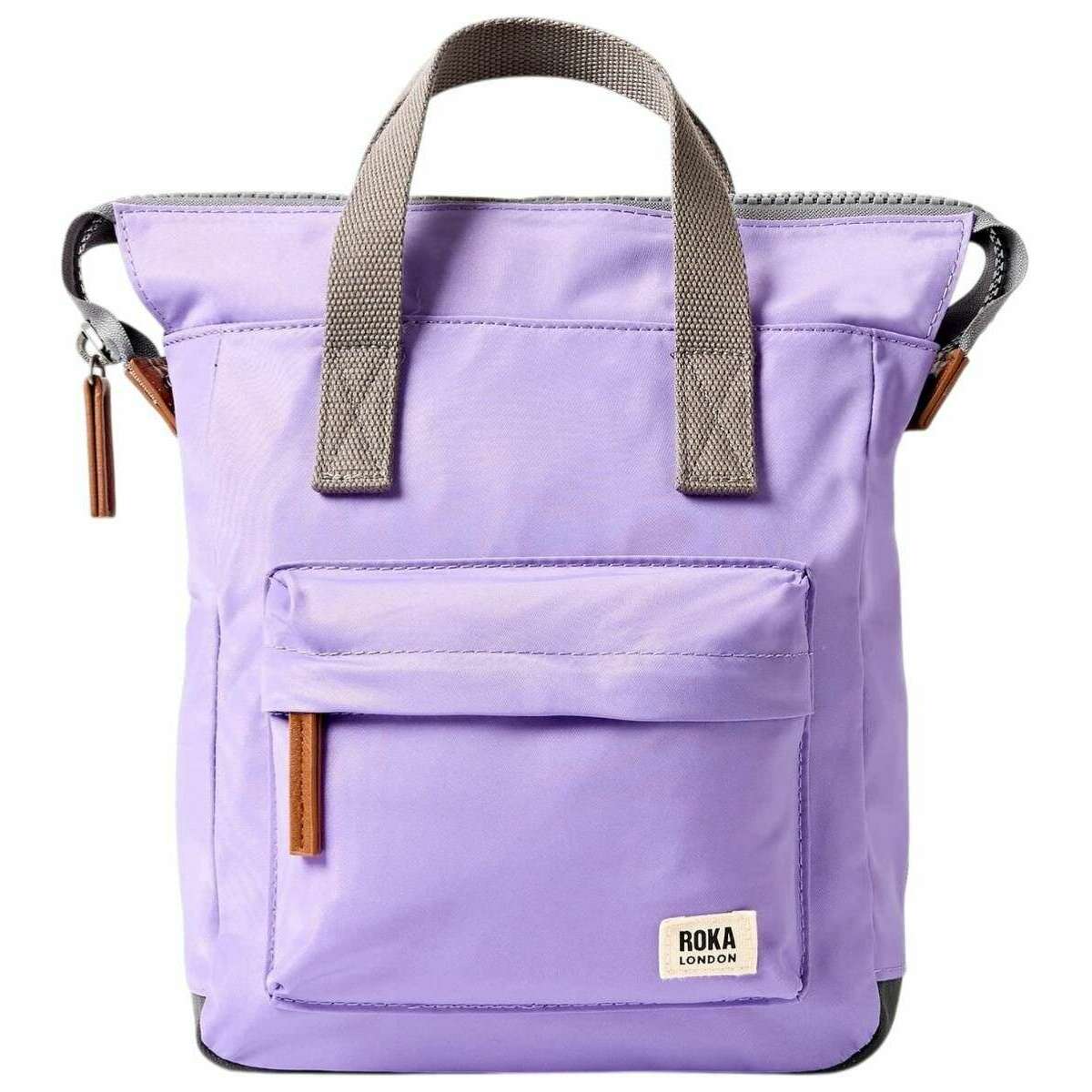 Roka Bantry B Small Recycled Nylon Backpack - Thistle Bloom Purple