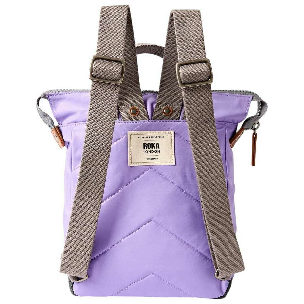 Roka Bantry B Small Recycled Nylon Backpack - Thistle Bloom Purple - Image 2