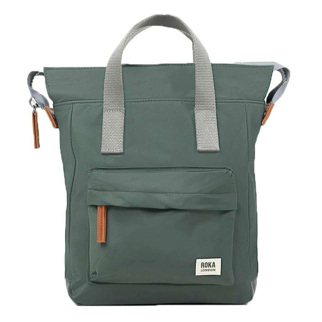 Roka Bantry B Small Recycled Nylon Backpack - Thyme Green