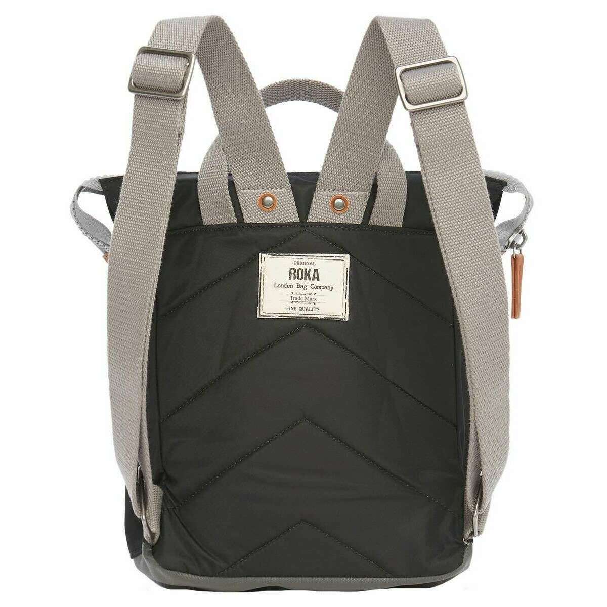 Roka Bantry B Small Sustainable Nylon Backpack - Black - Image 2