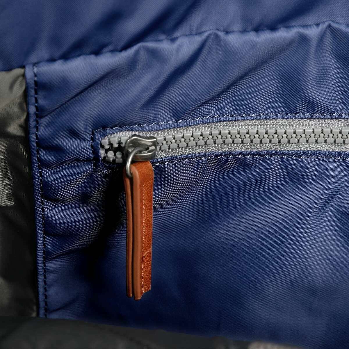 Roka Bantry B Small Sustainable Nylon Backpack - Burnt Blue - Image 3
