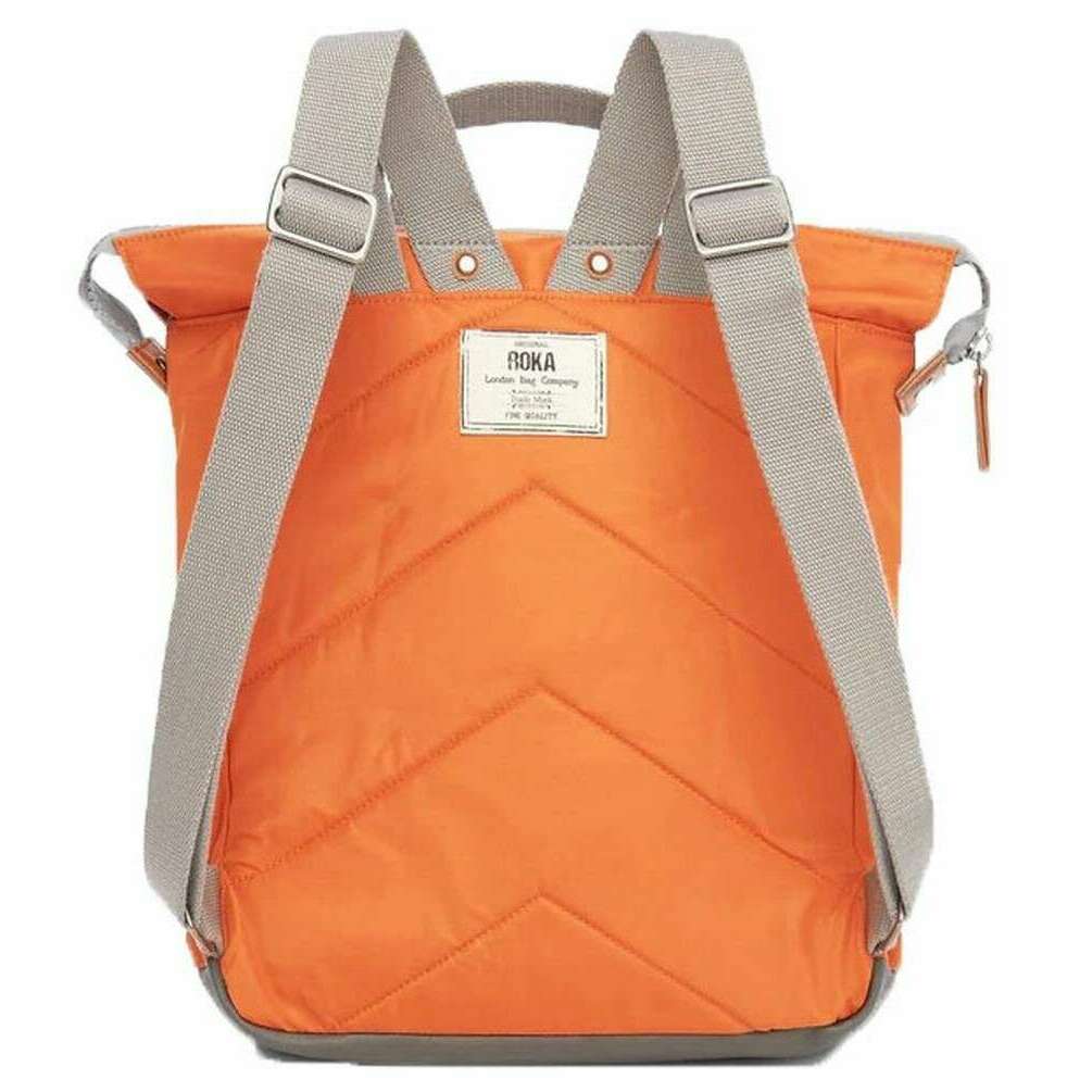 Roka Bantry B Small Sustainable Nylon Backpack - Burnt Orange - Image 2