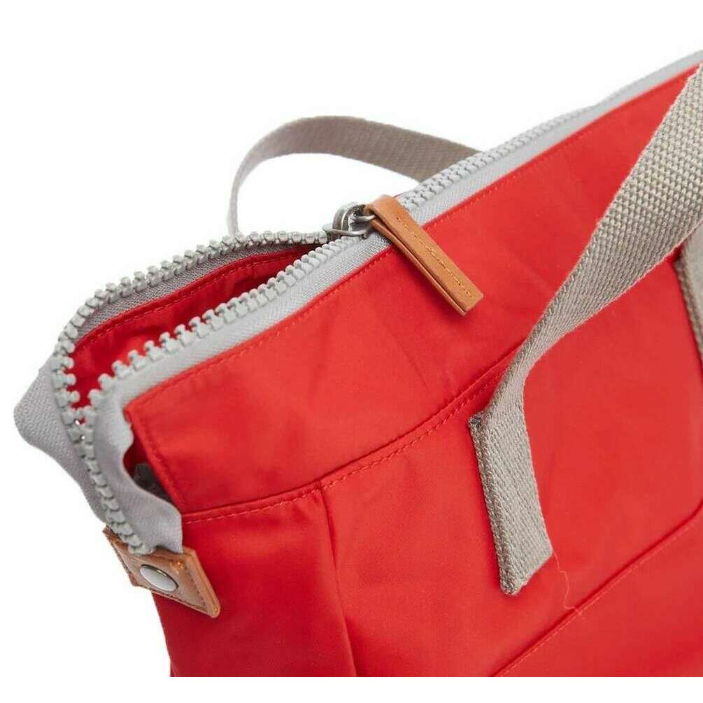 Roka Bantry B Small Sustainable Nylon Backpack - Cranberry Red - Image 3