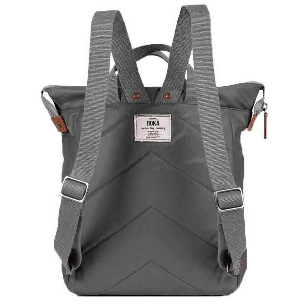 Roka Bantry B Small Sustainable Nylon Backpack - Graphite Grey - Image 2