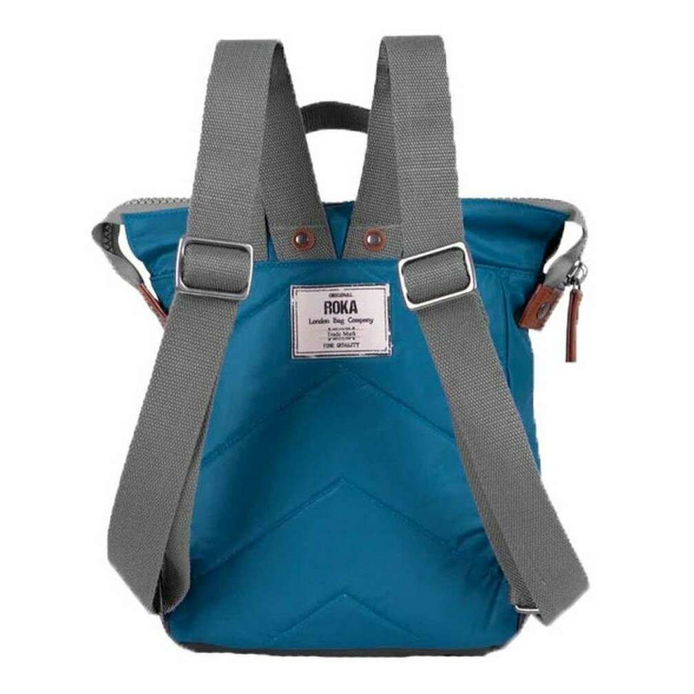 Roka Bantry B Small Sustainable Nylon Backpack - Marine - Image 2