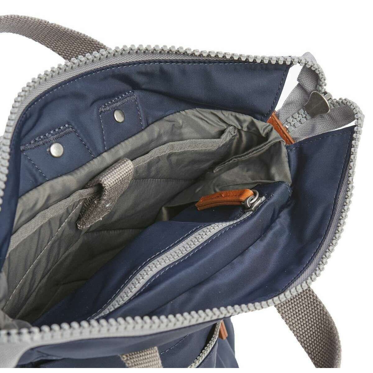 Roka Bantry B Small Sustainable Nylon Backpack - Midnight Navy - Image 3