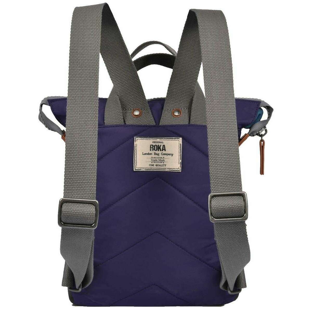Roka Bantry B Small Sustainable Nylon Backpack - Mulberry Purple - Image 2