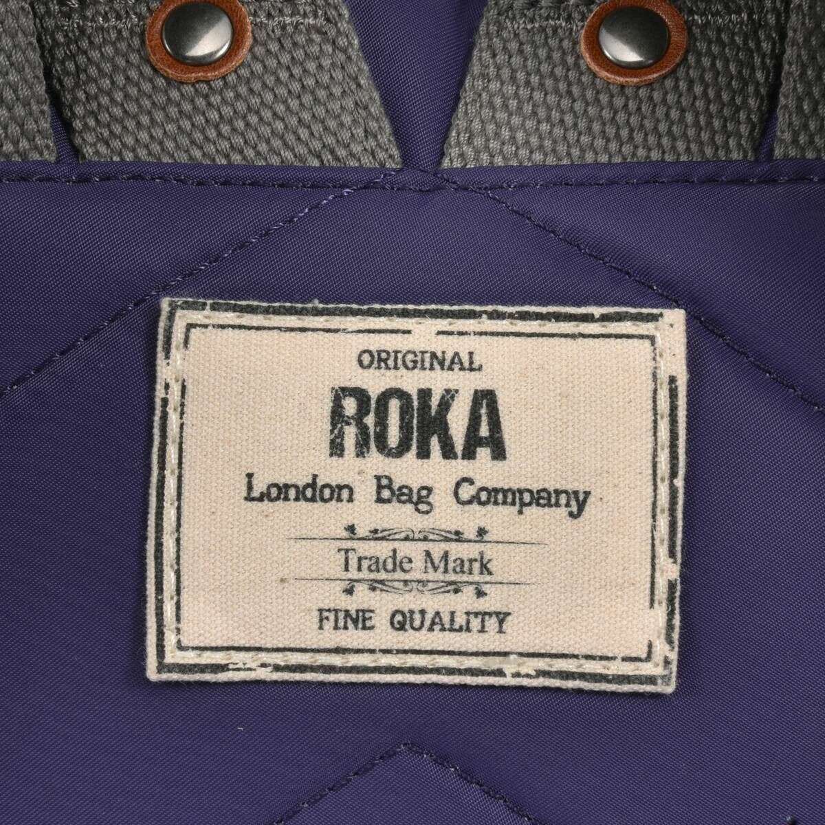 Roka Bantry B Small Sustainable Nylon Backpack - Mulberry Purple - Image 4