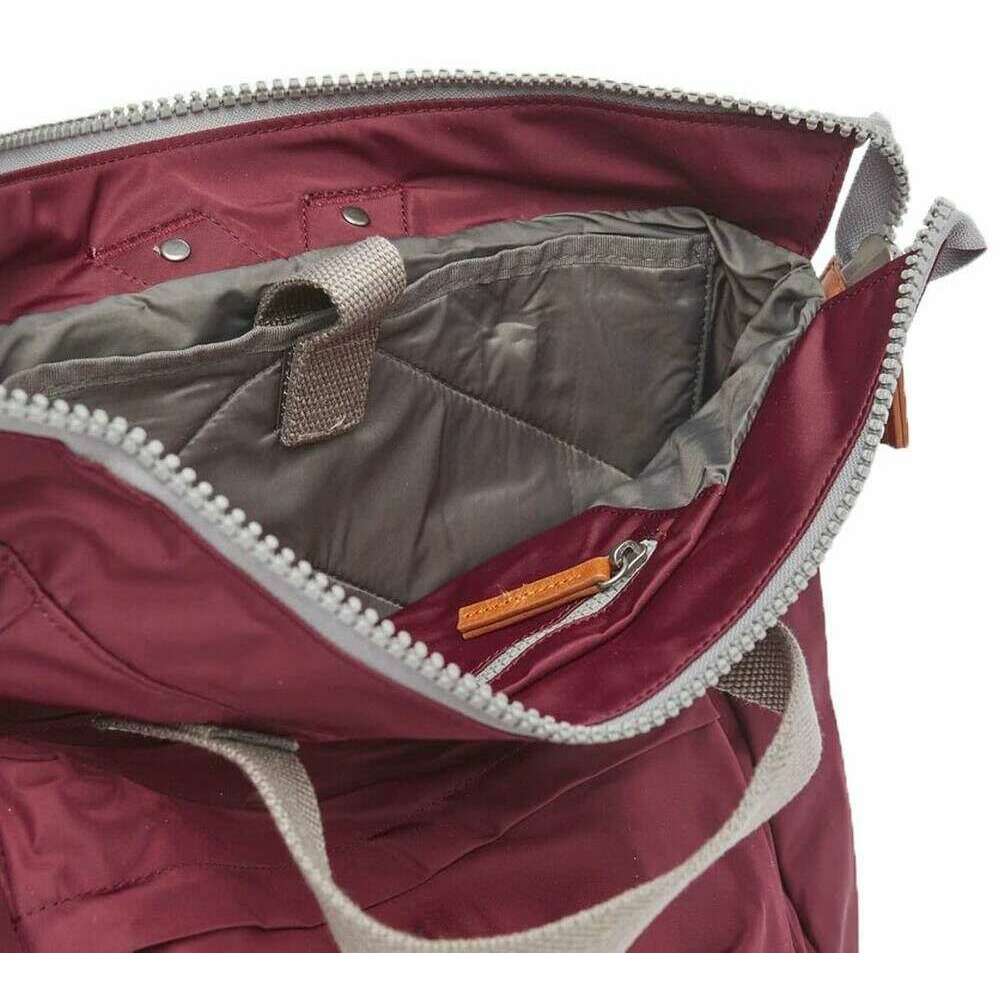 Roka Bantry B Small Sustainable Nylon Backpack - Plum Burgundy - Image 5